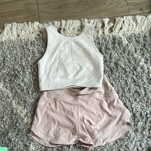 RARE REFLECTIVE Lululemon shorts/tank (sold as set)